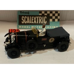 SLOT CAR SCX SCALEXTRIC C-64 BENTLEY 4.5L -1 NEGRO VINTAGE