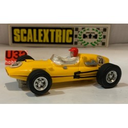 SLOT CAR SCX SCALEXTRIC EXIN C-38 COOPER CLIMAX -30 F1 GUIA MOVIL AMARILLO