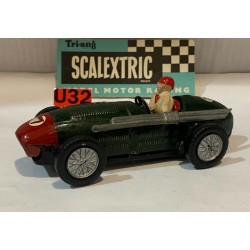 SLOT CAR SCX SCALEXTRIC UK TRIANG TINPLATE MASERATI 250F -7 F1 1957 VERDE ROJO