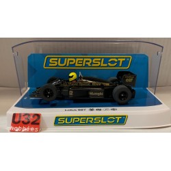 SLOT CAR SCX SUPERSLOT H4529 LOTUS 98T -12 F1 1986 DETROIT A.SENNA SCALEXTRIC UK