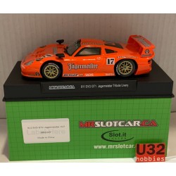 SLOT CAR MR SLOTCARS MR1024 PORSCHE 911 EVO GT1 -17 JAGERMEISTER TRIBUTE LIVERY