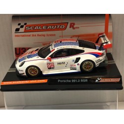 SLOT CAR SCALEAUTO SC-6247R PORSCHE 991.2 RSR GT3 -912 24H DAYTONA 2019 BAMBER