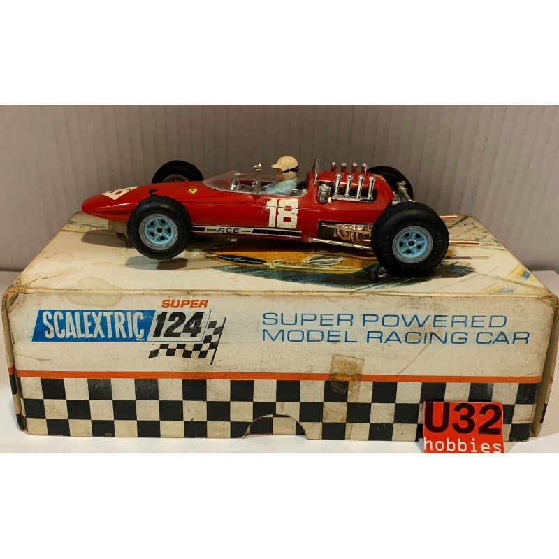 SLOT CAR TRIANG SCALEXTRIC SUPER 124 24C/501 FERRARI F1  -18 ACE SERIES