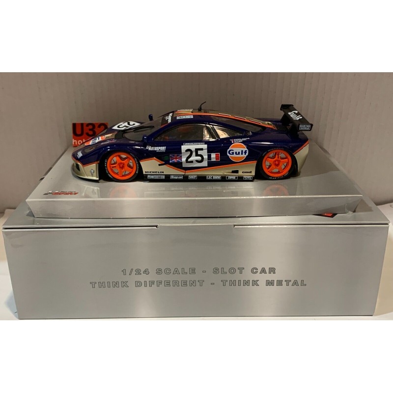 SLOT CAR BRM-151 1/24 McLAREN F1 GTR -25 24H LE MANS 1995 TEAM GULF O.JONES