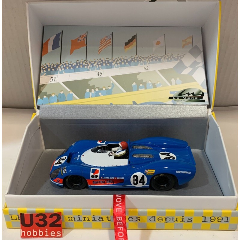 SLOT CAR LE MANS MINIATURES 132082/34M MATRA 650 -34 LE MANS 1969 J.SERVOZ-GAVIN