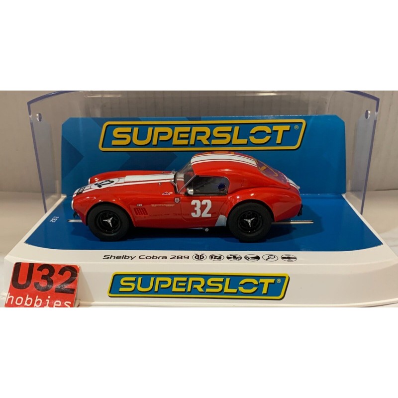 SLOT CAR SCX SUPERSLOT H4528 SHELBY COBRA 289 39PH -32 ROJO SCALEXTRIC UK