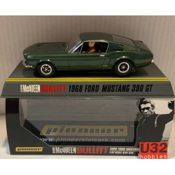 SLOT CAR PIONEER P001 FORD MUSTANG 390 GT 1968 BULLITT STEVE McQUEEN