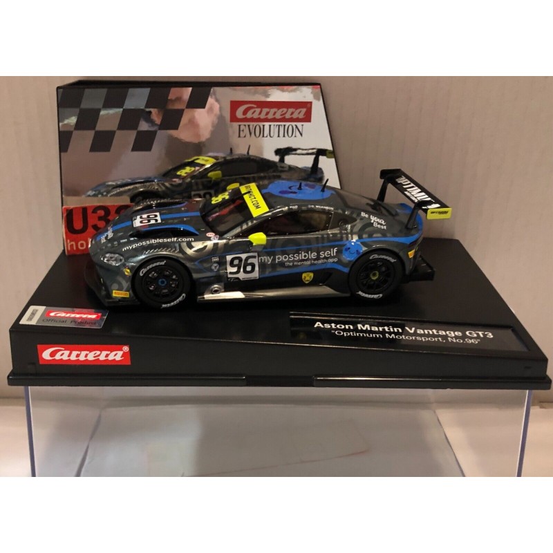 SLOT CAR CARRERA EVOLUTION 27696 ASTON MARTIN VANTAGE GT3 -96 OPTIMUM MOTORSPORT