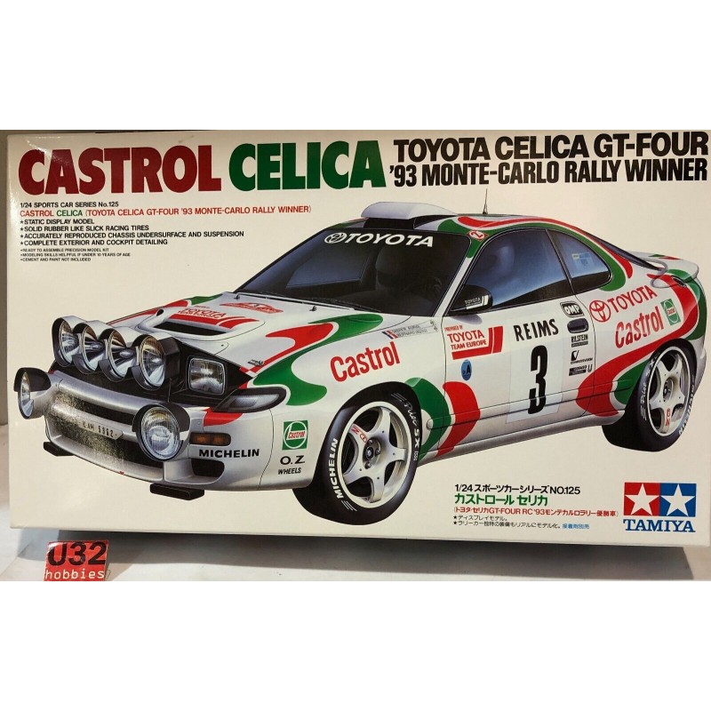 TAMIYA 24125 KIT 1/24 TOYOTA CELICA GT-FOUR  '93 WINNER RALLY MONTE CARLO