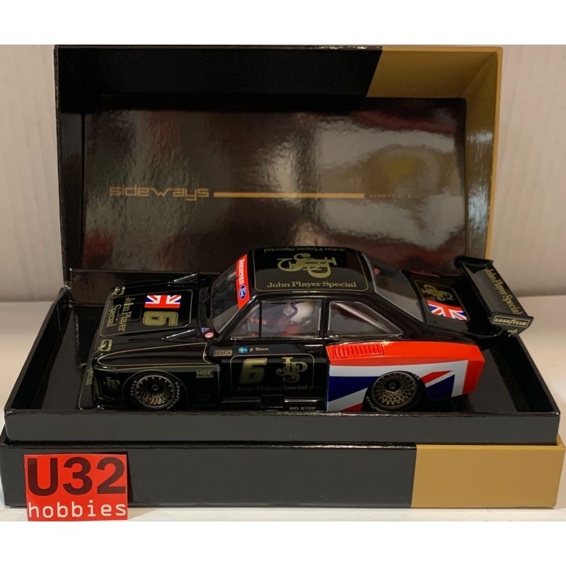 SLOT CAR RACER SIDEWAYS SWLE10 FORD ESCORT ZAKSPEED TURBO Gr.5 -6 JPS G.NILSSON