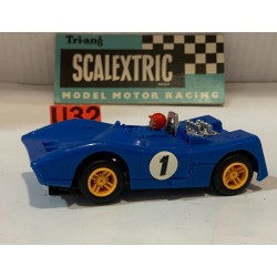 SLOT CAR SCX TRIANG SCALEXTRIC C-21 COUGAR SPORTS -1 AZUL TIPO 1