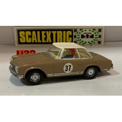 SLOT CAR SCX SCALEXTRIC EXIN C-32 MERCEDES 250SL -37 MARRON  CAPOTA  BEIGE