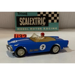 SLOT CAR SCX TRIANG SCALEXTRIC C-84 TRIUMPH TR4 -7 AZUL RACE TUNED