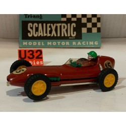 SLOT CAR SCX TRIANG SCALEXTRIC  C54 LOTUS 16 -13 F1 ROJO FABRICADO EN AUSTRALIA