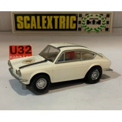 SLOT CAR SCX SCALEXTRIC EXIN C-42 TC SEAT 850 COUPE ABARTH -14 BLANCO RACE TUNED