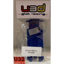 U3D CHASIS 3D TOYOTA YARIS WRC S ANGLEWINDER AZUL SCALEXTRIC