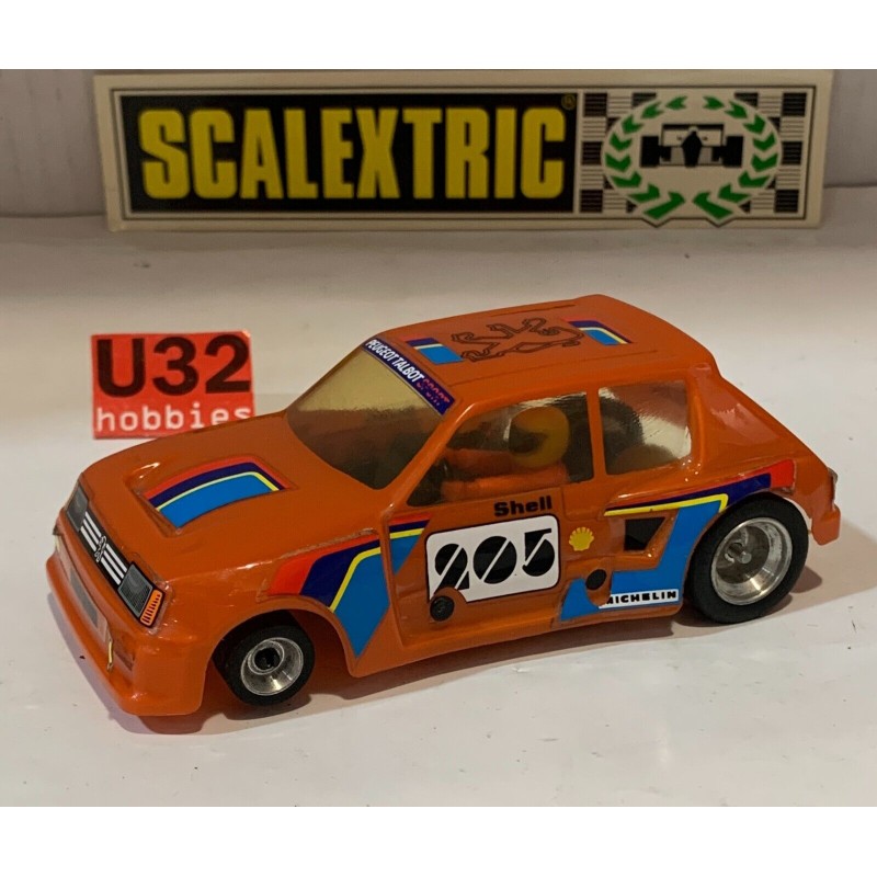 SLOT CAR SCX SCALEXTRIC SRS EXIN 7031 PEUGEOT 205 TURBO 16 -205 CARR.NARANJA