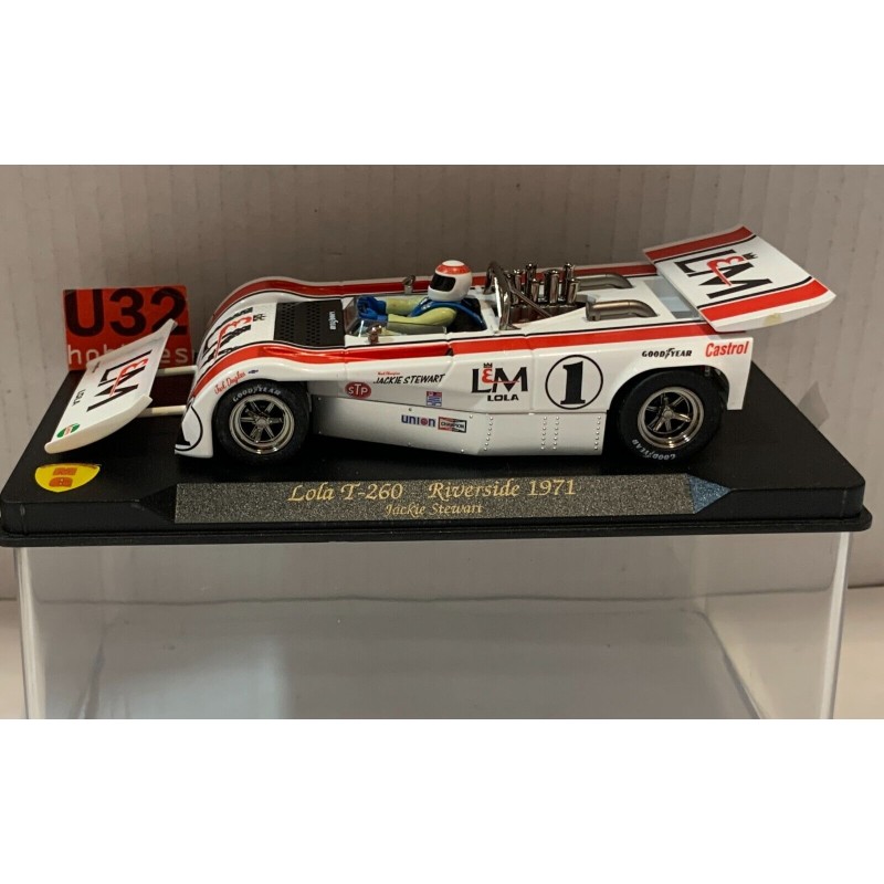 SLOT CAR VANQUISH MG CA11 LOLA T-260 -1 RIVERSIDE 1971 L&M JACKIE STEWART