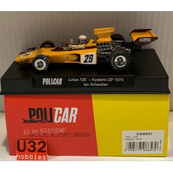 SLOT CAR POLICAR CAR02i LOTUS 72E -29 F1 GP KYALAMI 1974 IAN SCHECKTER