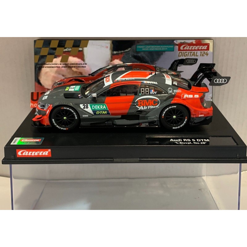 SLOT CAR CARRERA EXCLUSIV 23933 AUDI RS 5 -28 DTM L.DUVAL DIGITAL1/24