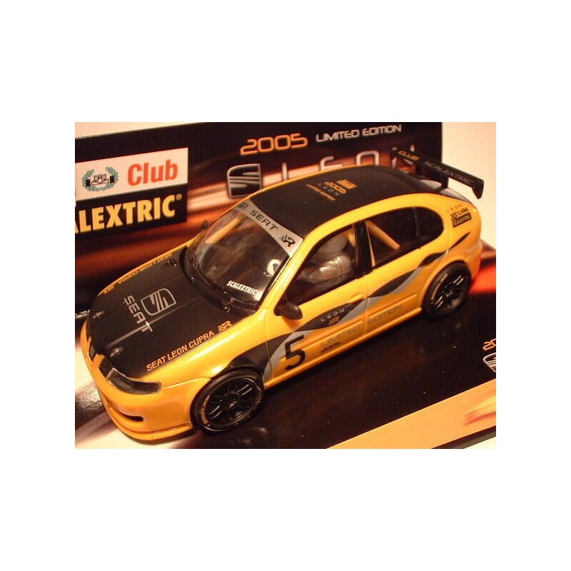 SLOT CAR SCX SCALEXTRIC 6169 SEAT LEON SCALEXTRIC CLUB 2005 LIMITED.EDITION