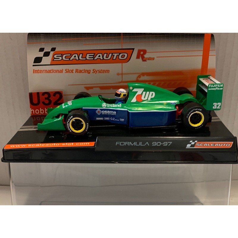 SLOT CAR SCALEAUTO SC-6339 JORDAN FORD 191 -33 F1  1991 SEVEN UP  A.DE CESARIS