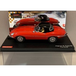 SLOT CAR CARRERA EXCLUSIV 20429 JAGUAR E-TYPE '61 HARDTOP ROJO 1/24