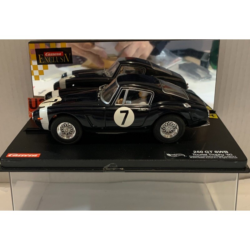 SLOT CAR CARRERA EXCLUSIV 20435 FERRARI 250 SWB -7 TOURIST TROPHY 1960 1/24