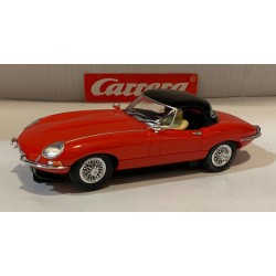 SLOT CAR CARRERA EXCLUSIV 20429 JAGUAR E-TYPE '61 HARDTOP ROJO 1/24