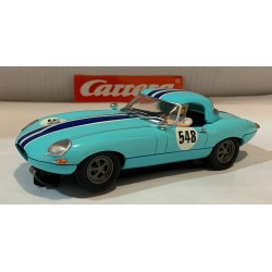 SLOT CAR CARRERA EXCLUSIV 20436 JAGUAR E TYPE '61 -548 RACE VERSION 1/24