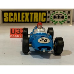 SLOT CAR SCX SCALEXTRIC EXIN CF 1 COOPER  -20 F1 GUIA FIJA AZUL CELESTE