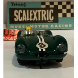 SLOT CAR SCX TRIANG SCALEXTRIC C-91 JAGUAR D TYPE -8 RACE TUNED VERDE