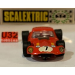 SLOT CAR SCX SCALEXTRIC EXIN C-34 JAGUAR E TYPE -7 ROJO CLARO PREPARADO PALAU