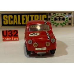 SLOT CAR SCX SCALEXTRIC EXIN TC600 SEAT 600 -12 ROJO CHASIS ROJO PRIMERA SERIE