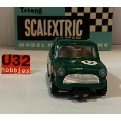 SLOT CAR SCX SCALEXTRIC C-76 MINI COOPER-6  VERDE TRACCION DELANTERA