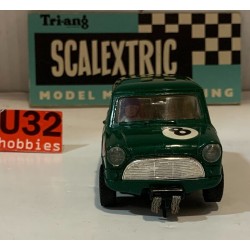 SLOT CAR SCX SCALEXTRIC C-76 MINI COOPER -8  VERDE TRACCION DELANTERA