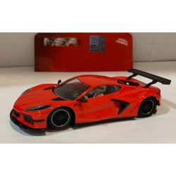 SLOT CAR NSR 0396 CORVETTE C8.R TEST CAR RED