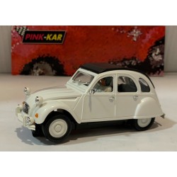 SLOT CAR PINK-KAR CV0 CITROEN 2CV BLANCO RARO