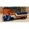 SLOT CAR POLISTIL A614 CAMION TRUCK B  TRAILER AZUL