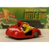 SLOT CAR SCALEXTRIC C-884 MOTORCYCLE AND SIDECAR RED POWER RANGERS