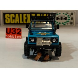 SLOT CAR SCX SCALEXTRIC EXIN STS 2205 LAND ROVER -5 TT 4x4 CAMEL AZUL