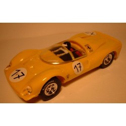 SLOT CAR SCX CALEXTRIC PLANETA COCHES MITICOS FERRARI GT 330  - 17 YELLOW LTED