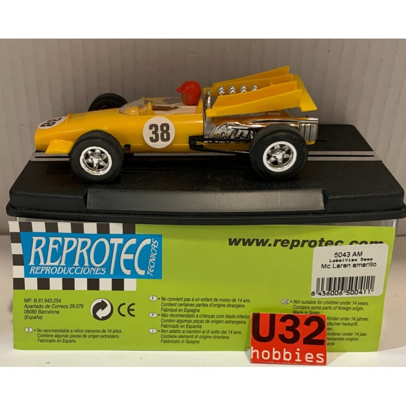 SLOT CAR REPROTEC 5043 AM MCLAREN F1  -38 AMARILLO