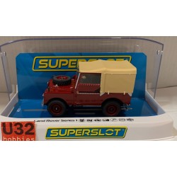 SLOT CAR SCX SUPERSLOT H4493 LAND ROVER SERIES 1 POPPY RED  SCALEXTRIC UK