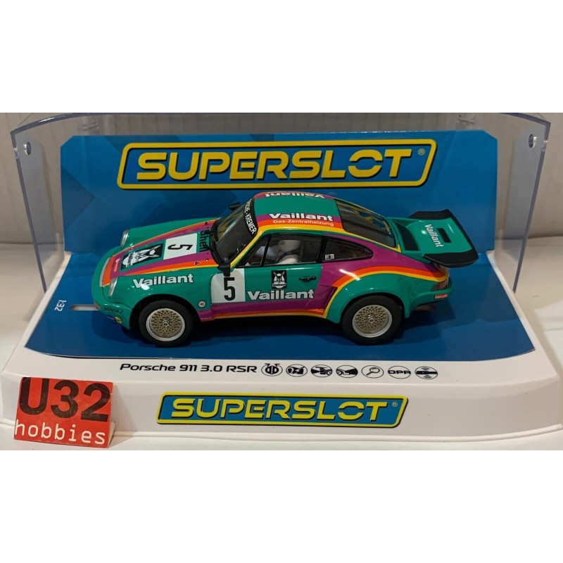 SLOT CAR SCX SUPERSLOT H4439 PORSCHE 911 3.0 -5 VAILLANT SCALEXTRIC UK