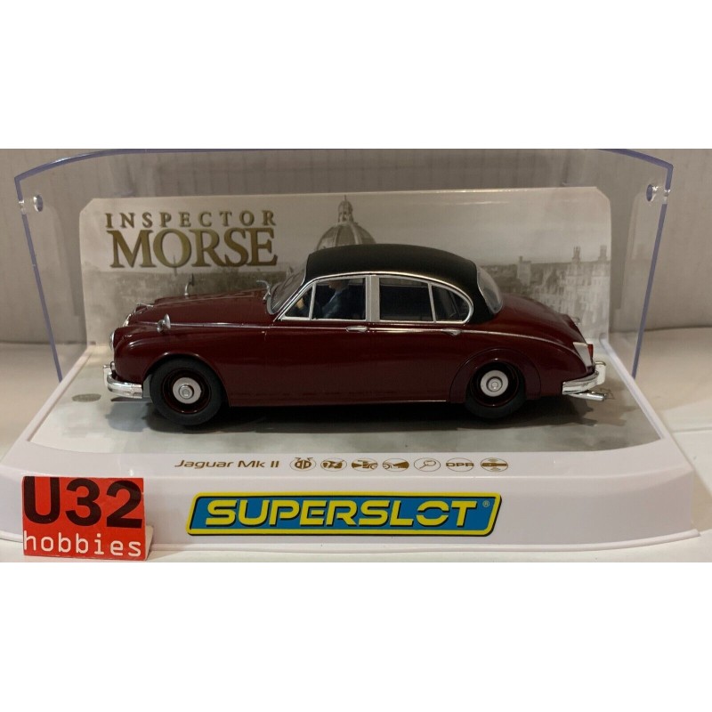 SLOT CAR SCX SUPERSLOT H4502 JAGUAR MK II INSPECTOR MORSE SCALEXTRIC UK