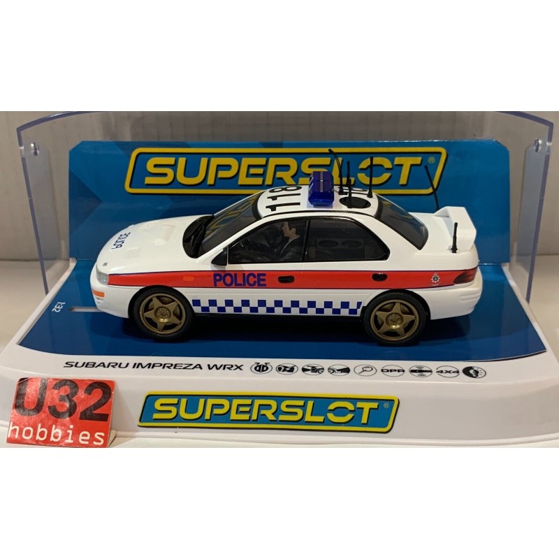 SLOT CAR SCX SUPERSLOT H4429 SUBARU IMPREZA WRX POLICE EDITION  SCALEXTRIC UK