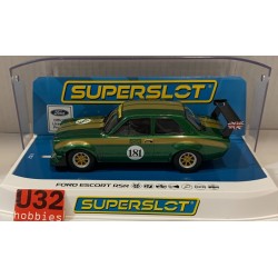 SLOT CAR SCX SUPERSLOT H4511 FORD ESCORT RSR -181 JIM HUTCHISON  SCALEXTRIC UK