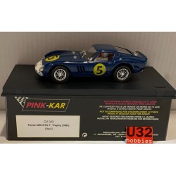 SLOT CAR PINK KAR CV043 FERRARI 250 GTO -5 TOURIST TROPHY 1963 AZUL