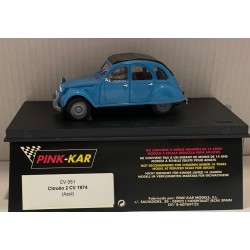 SLOT CAR PINK KAR CV051 CITROEN 2 CV 1974 AZUL